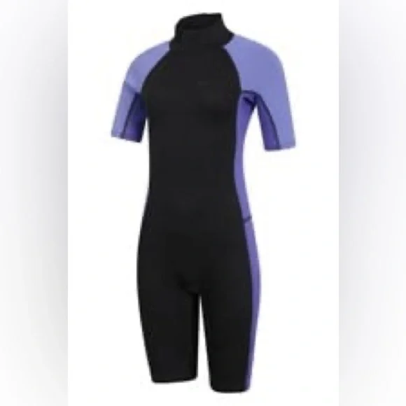Mountain Warehouse Shorty Womens 2.5/2mm Purple Wetsuit size 8-10 NWT